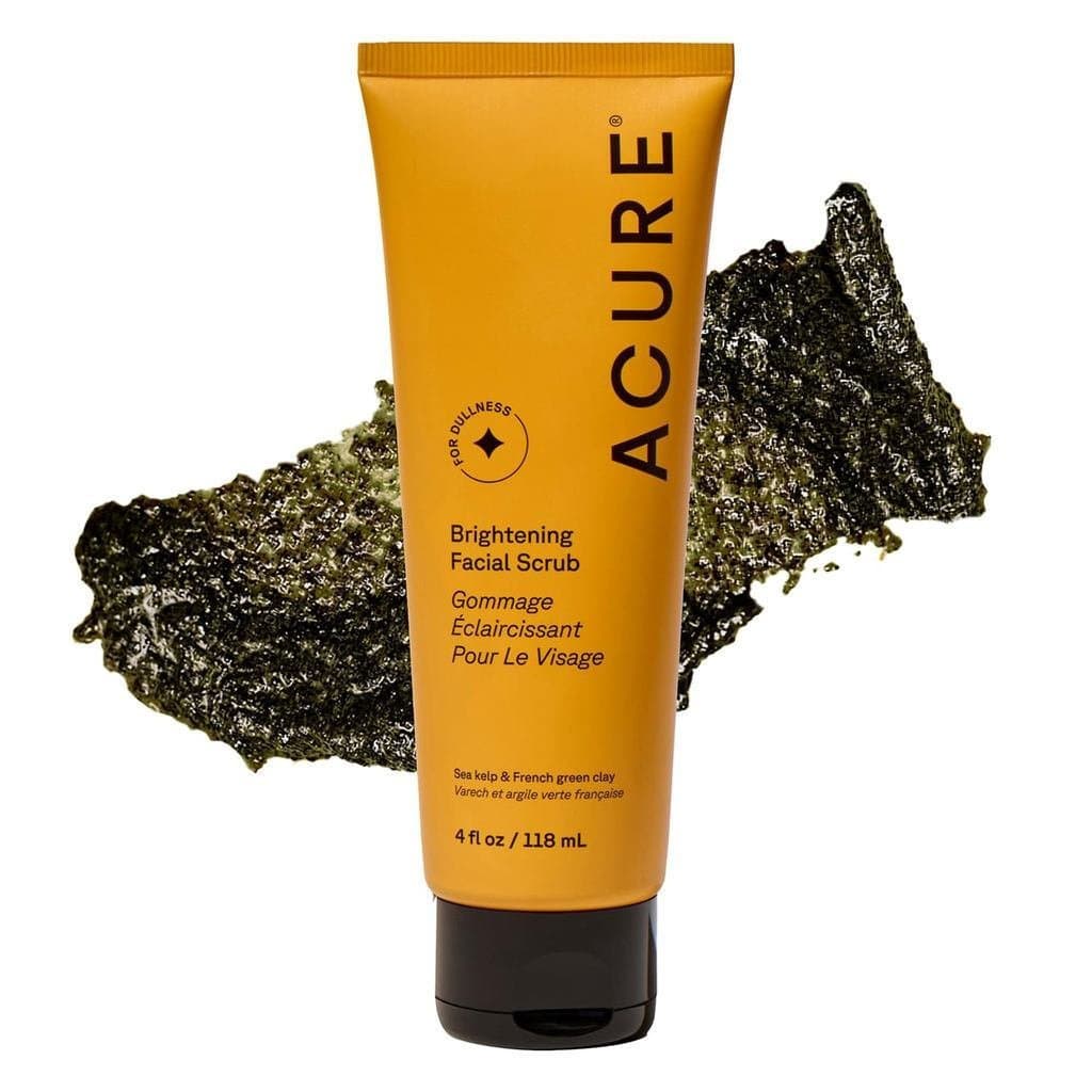 AcureBrighteningFacialScrub - Produto esfoliante facial, esfoliante diário suave adequado para mulheres e homens, deixa