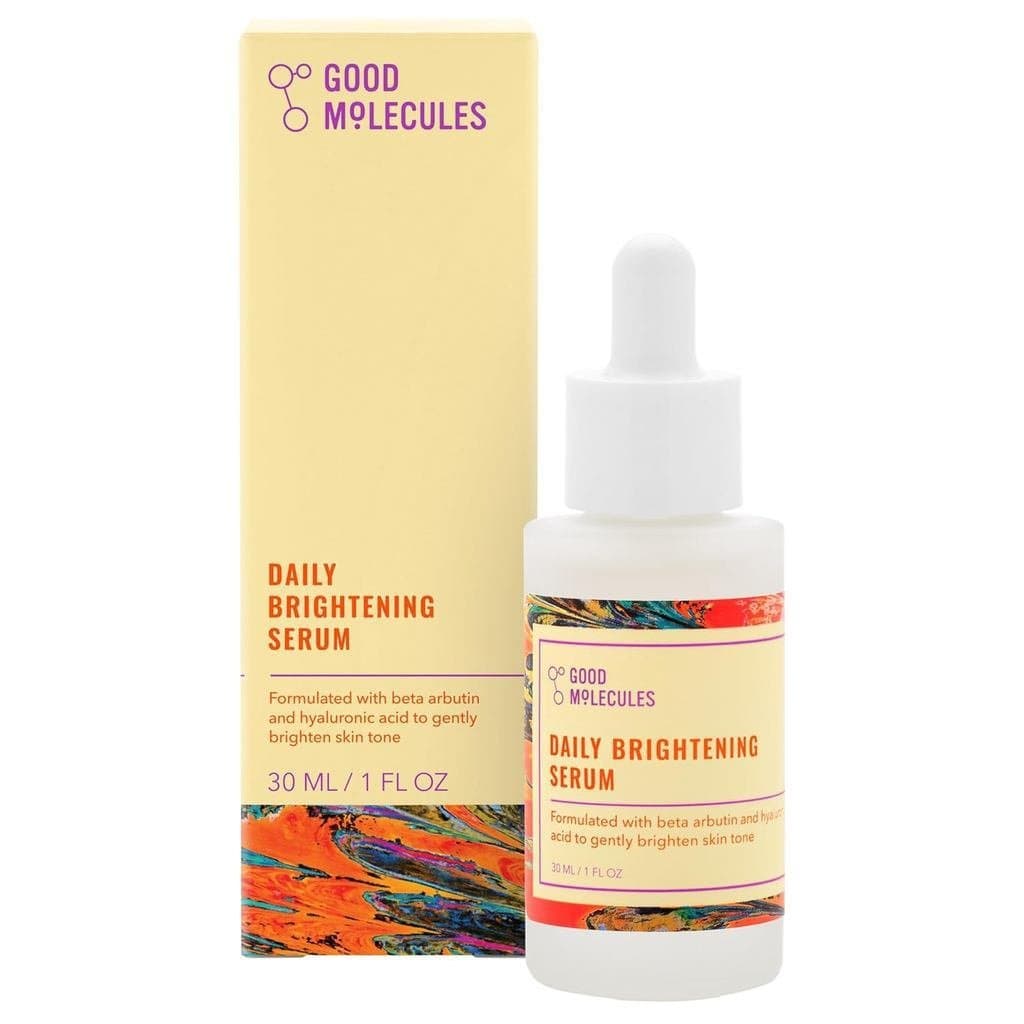 Sérum Iluminador Diário GoodMolecules, contendo 3% de β-Arbutina e Ácido Hialurônico – adequado para manchas escuras e t