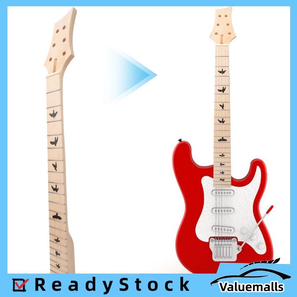 Valuemalls-br Substituição do braço da guitarra elétrica de 22 trastes em madeira de bordo - - Acabamento compatível