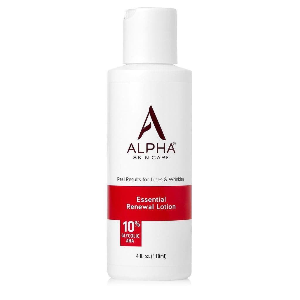 AlphaCareEssentialRenewalLotion, 10% Ácido Glicólico AHA, Fórmula Anti-Envelhecimento, Reduz Linhas e Rugas, Ácido Alfa-
