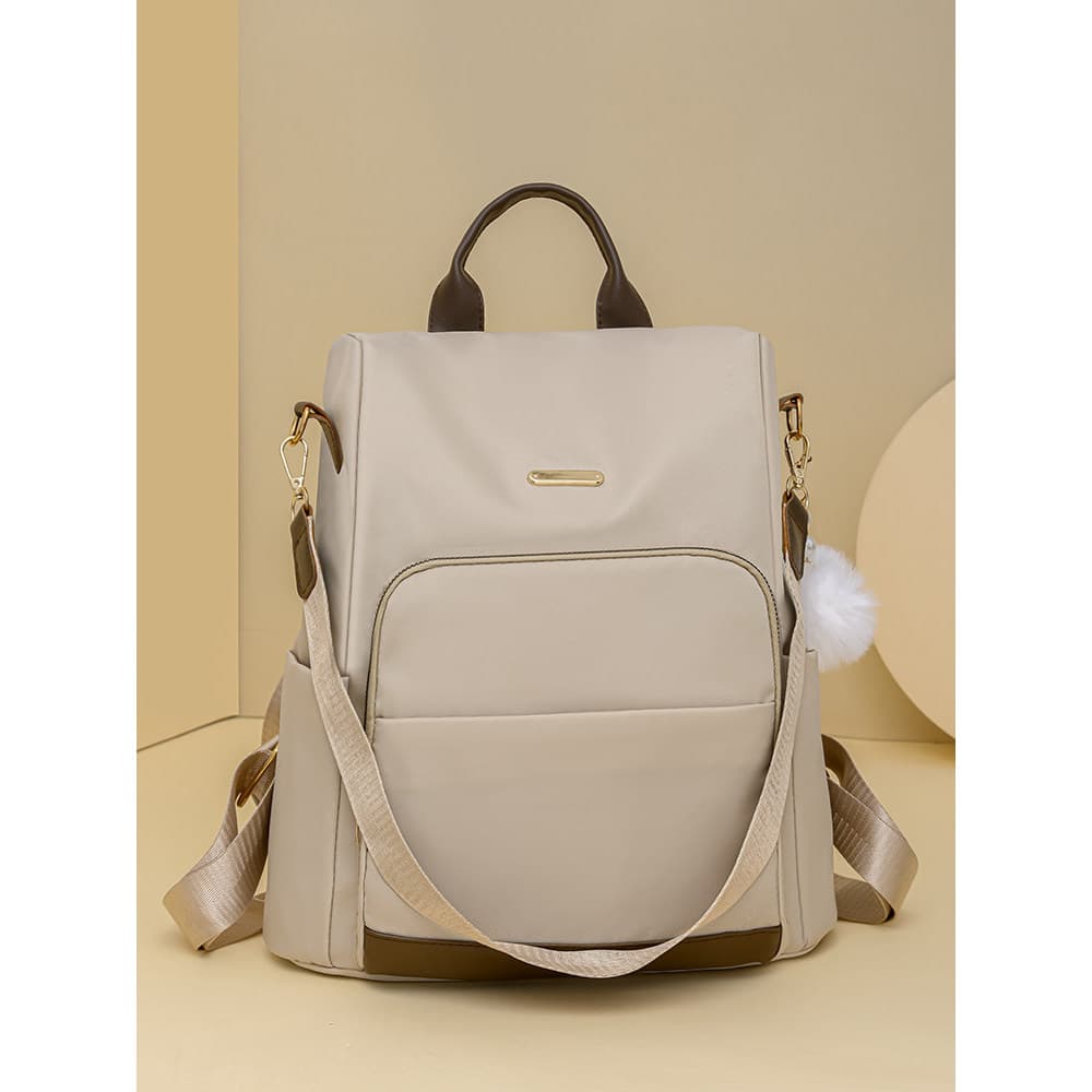 Mochila feminina 2024 novo estilo grande capacidade de negócios Commuter estudante universitário mochila leve lazer viag