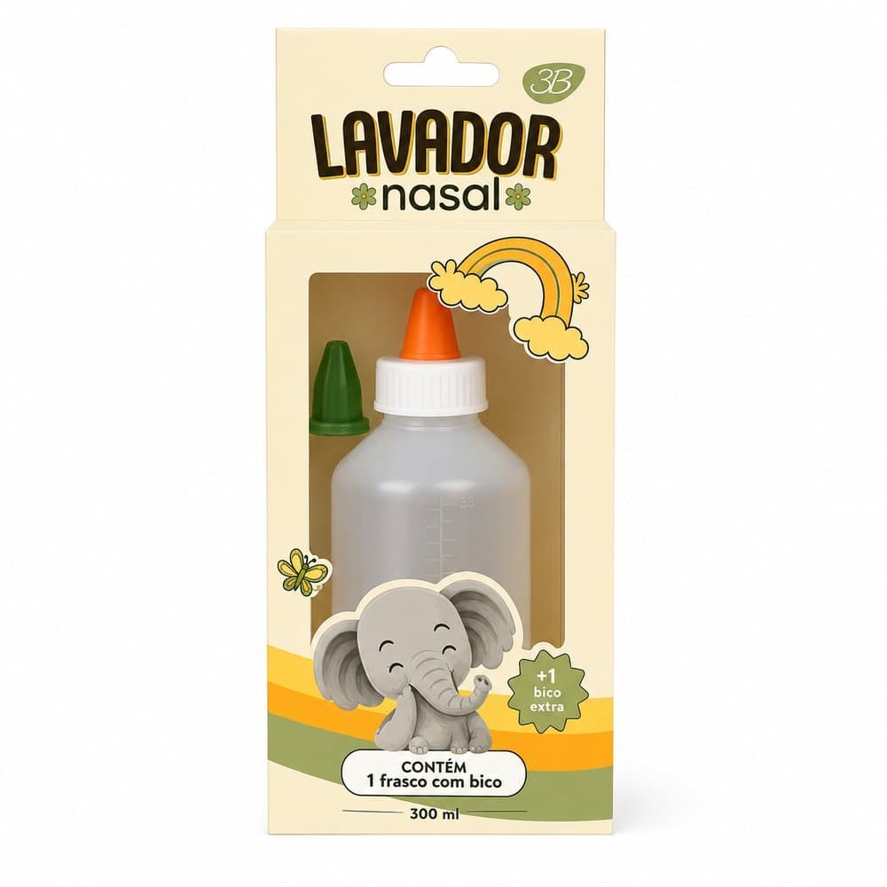 LAVADOR NASAL COM FRASCO 300ML - 3B