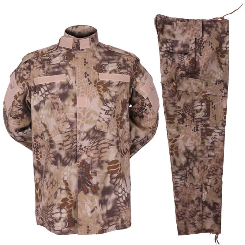 Deserto cor Python padrão deserto ACU versão comércio exterior terno militar fã treinamento uniforme tático aventura ao