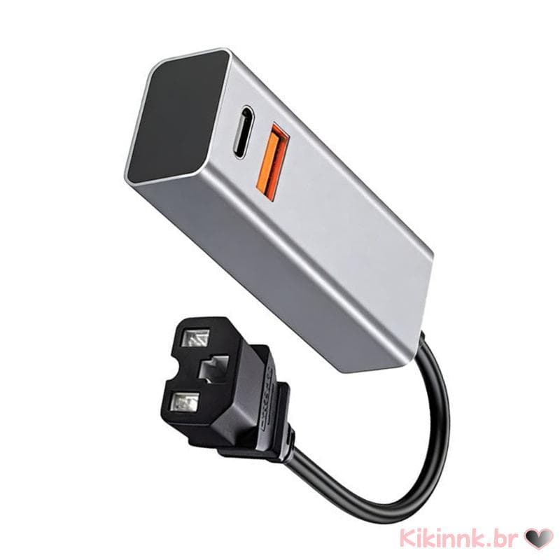Adaptadores Energia Para Alumínio USB Type C Bicicletas 36V 48V 60V 72V 84V E