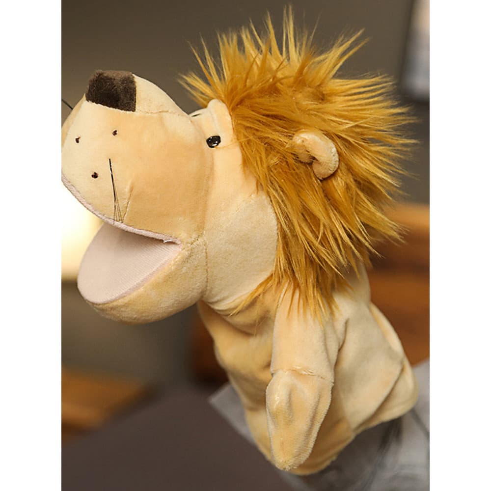 Luvas de boneca Animal jardim de infância educação precoce treinamento de língua boca móvel fantoche de mão crianças bri