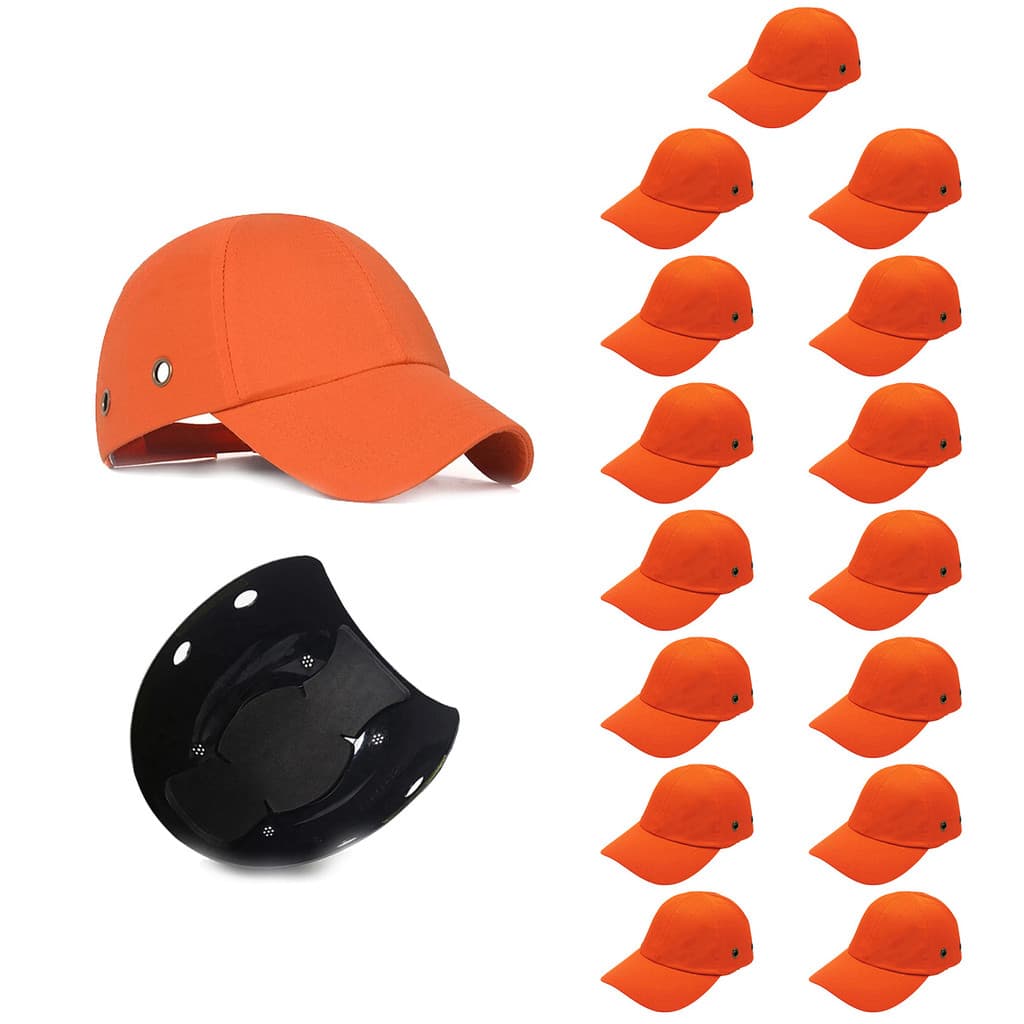 Bone com Capacete EPI Kit 15 Uni Obra Construcao Seguranca Trabalho Oficina Reparo Casquete Resistente Eficiente