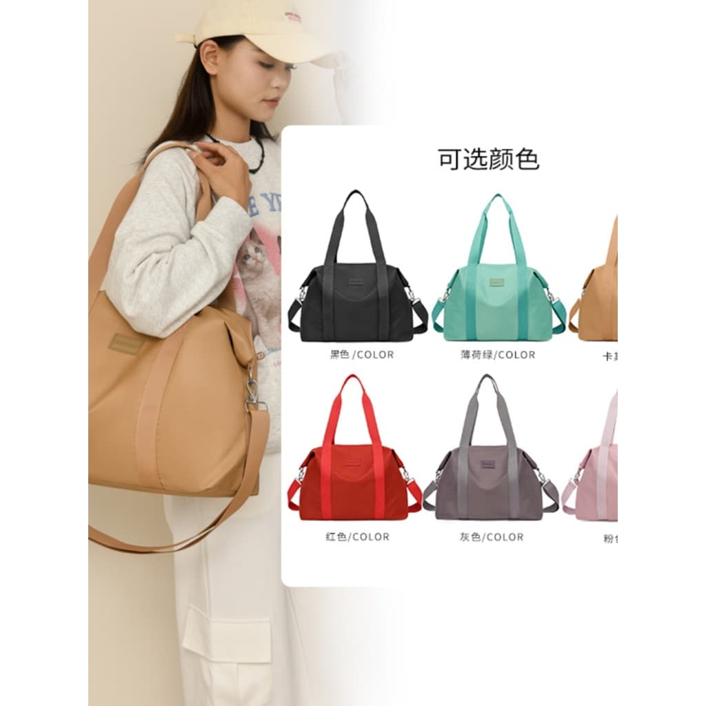Bolsa de viagem de curta distância feminina pequena leve bolsa de armazenamento de grande capacidade bolsa de viagem de