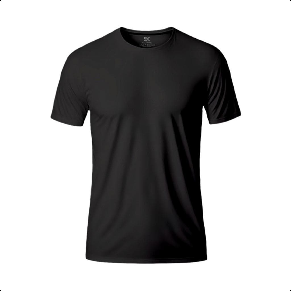 Camisa Básica Lisa Masculina P ao GG em Malha 100% Algodão Fio Penteado 30.1