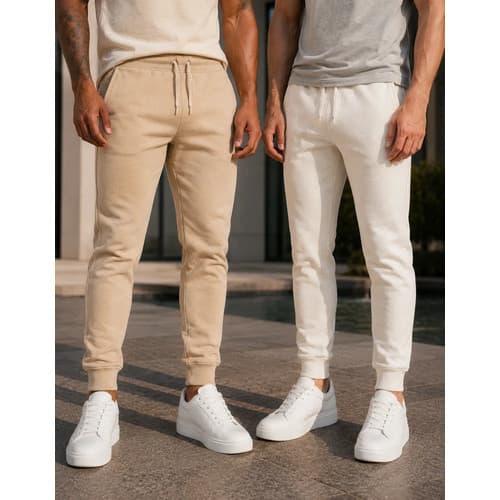 Kit 2 Calças Moletom Masculina Jogger Peluciado Com Bolso Inverno Casual Confortável Slm Treino