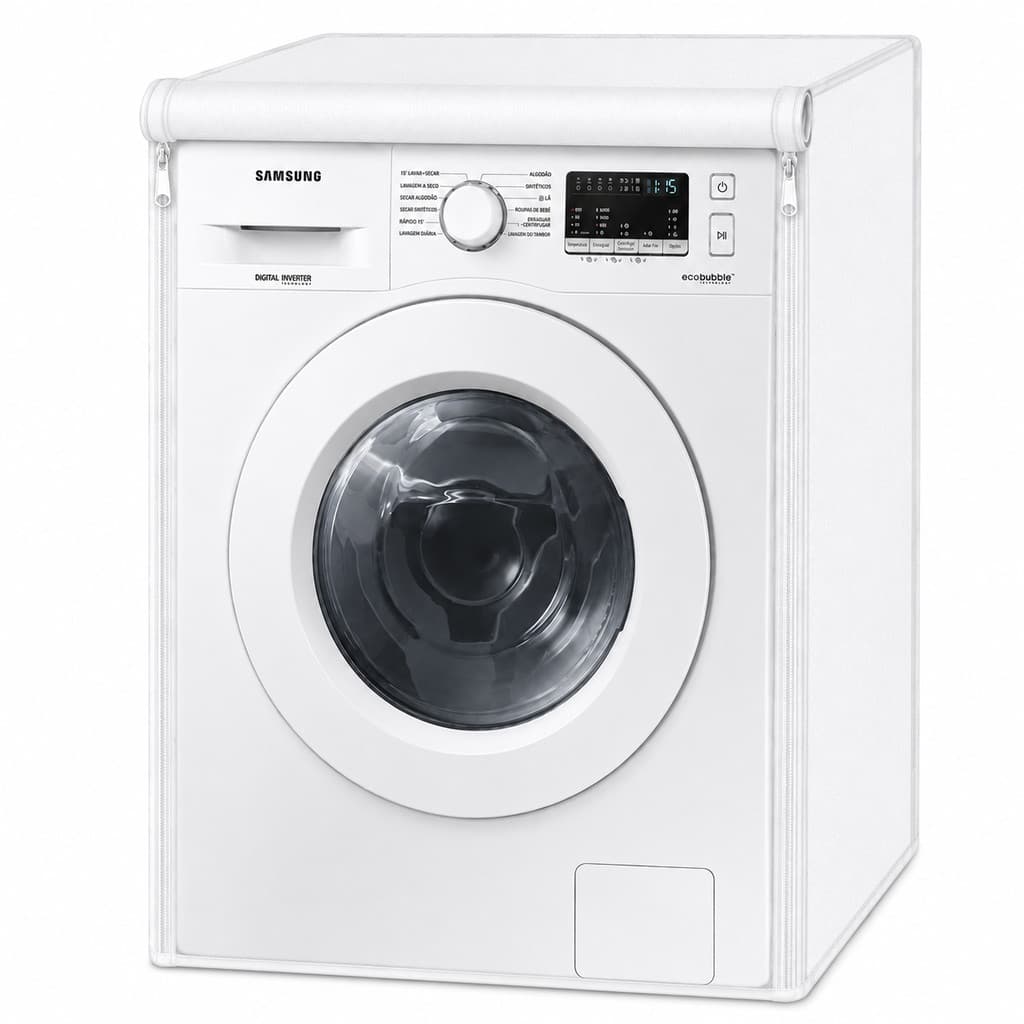 Capa Para Lava e Seca Samsung 10,1KG/6Kg WD10M Corino Branco