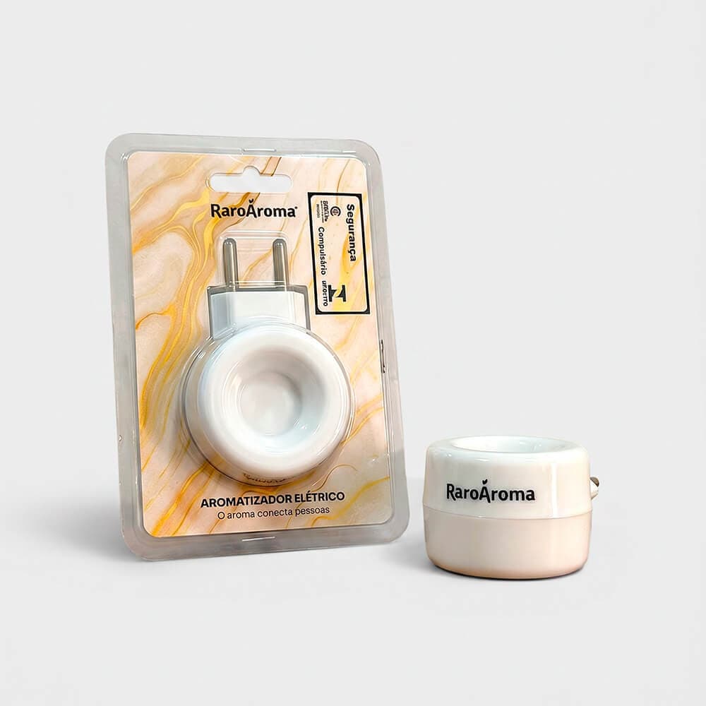 Difusor de Ambiente Elétrico Bivolt Basic Branco | Raro Aroma