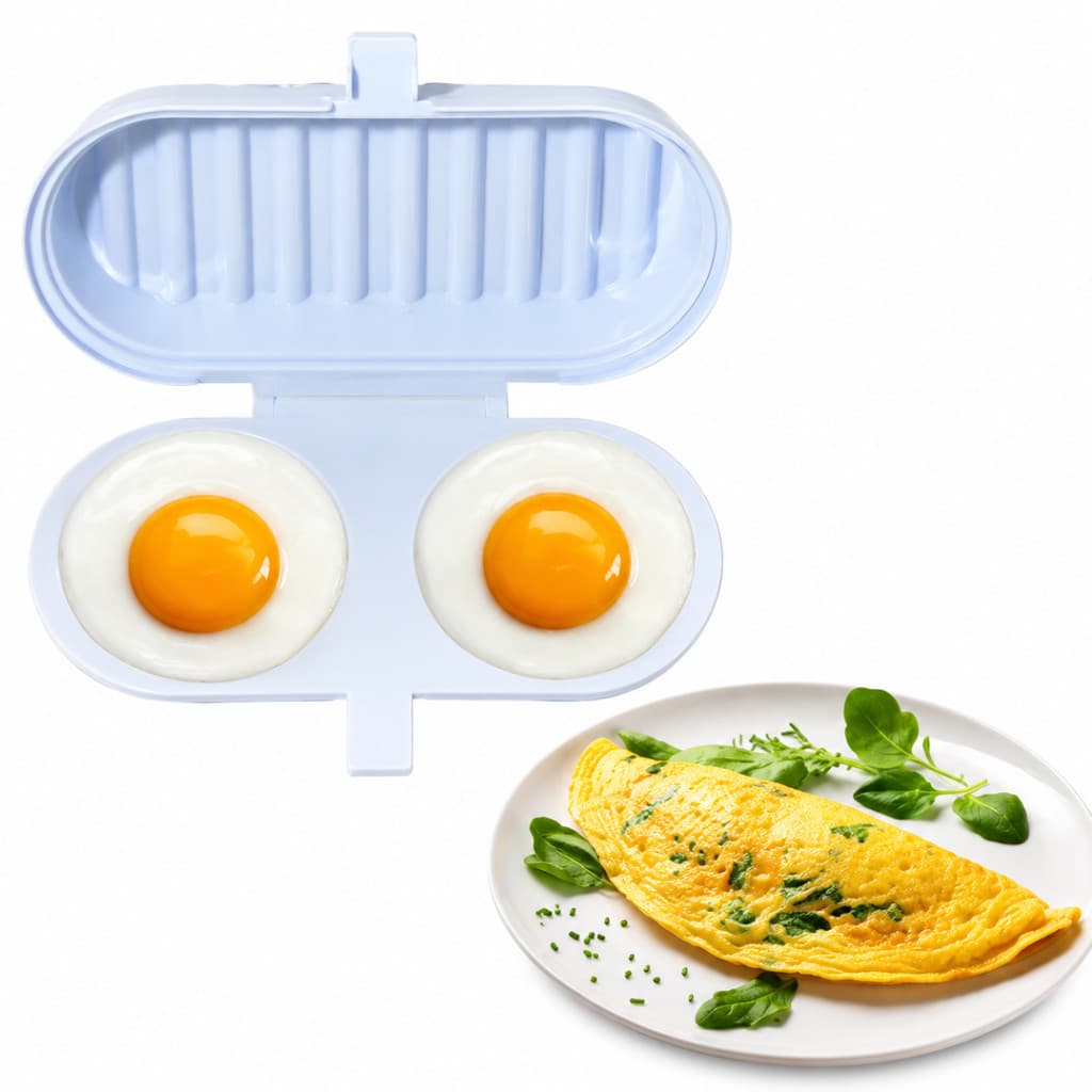 Forma Cozinha Ovo Omelete direto no Microondas Pratico Limpo