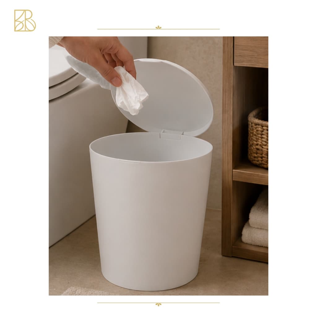 Lixeira Plástica Premium 3 Litros | Lixeira para Pia, Banheiro, Lavabo e Escritório