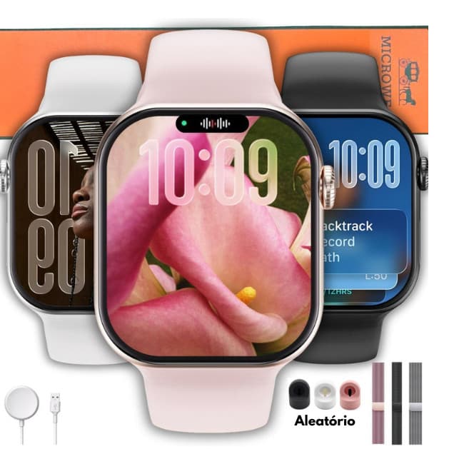 S11 Mini 42mm Tela Amoled Relógio Smartwatch Microwear Serie11 Responde Whatsapp + Brindes