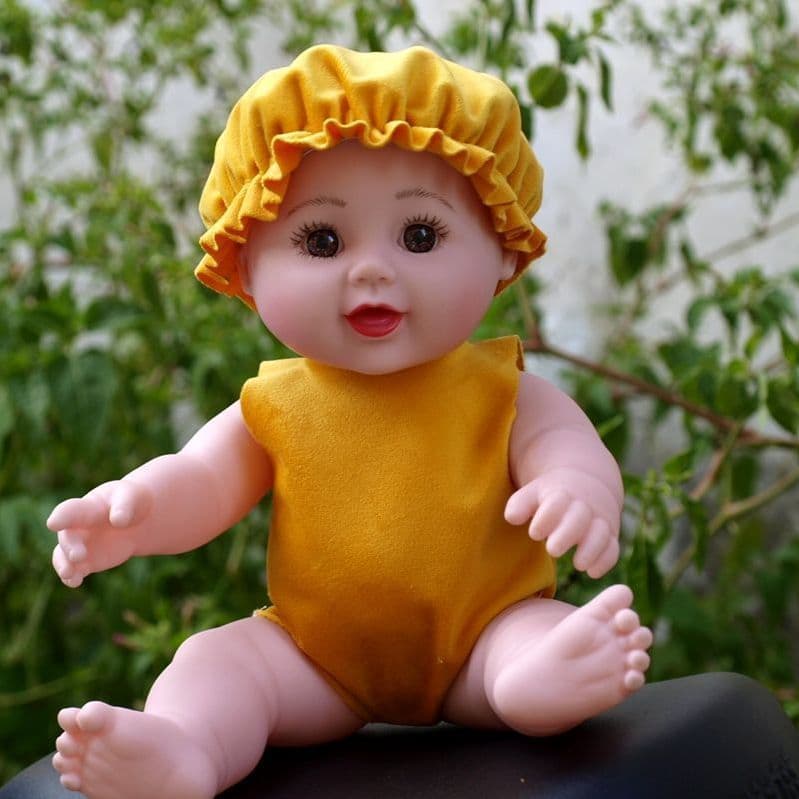 [Venda quente] Boneca de imitação de centímetro falando brinquedos infantis de borracha macia garrafa de boneca de educa