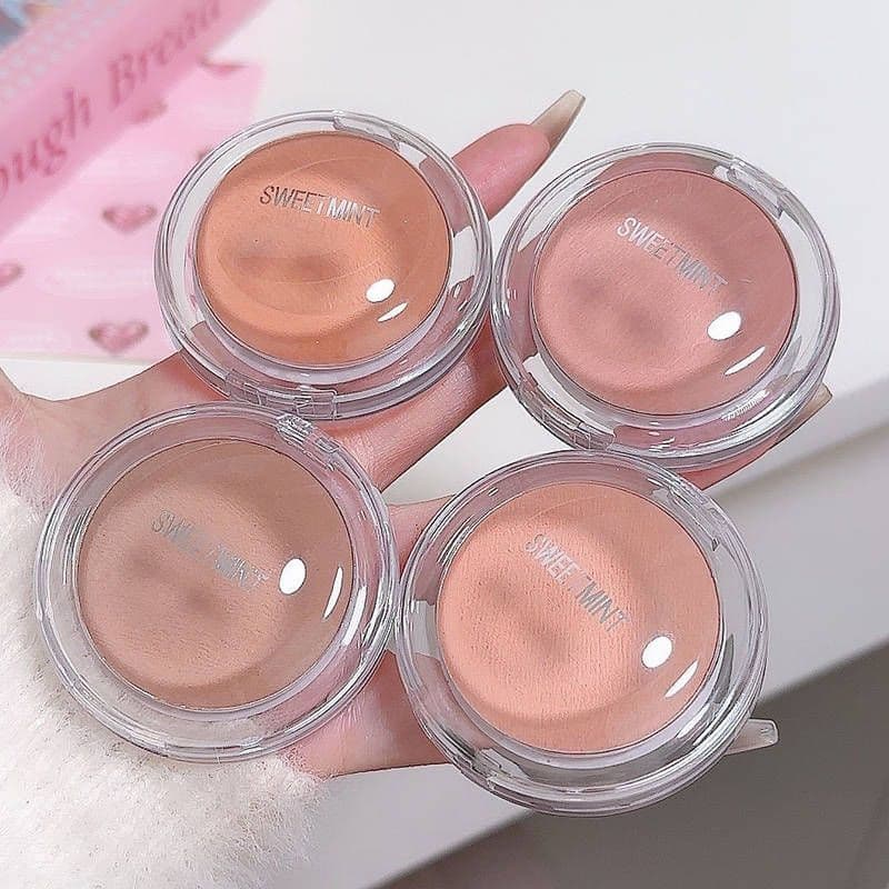 Saturado baixo pó voador Nude maquiagem expansão brilho Natural SWEETMINT blush veludo blush vitalidade reparação não é