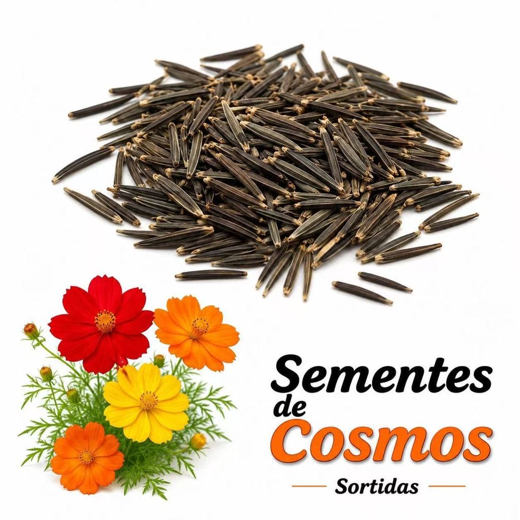 fácil de levantar Sementes de Flor Cosmos Enxofre (Cosmos Sulphureus) em Cores Amarela, Vermelha, Laranja ou M