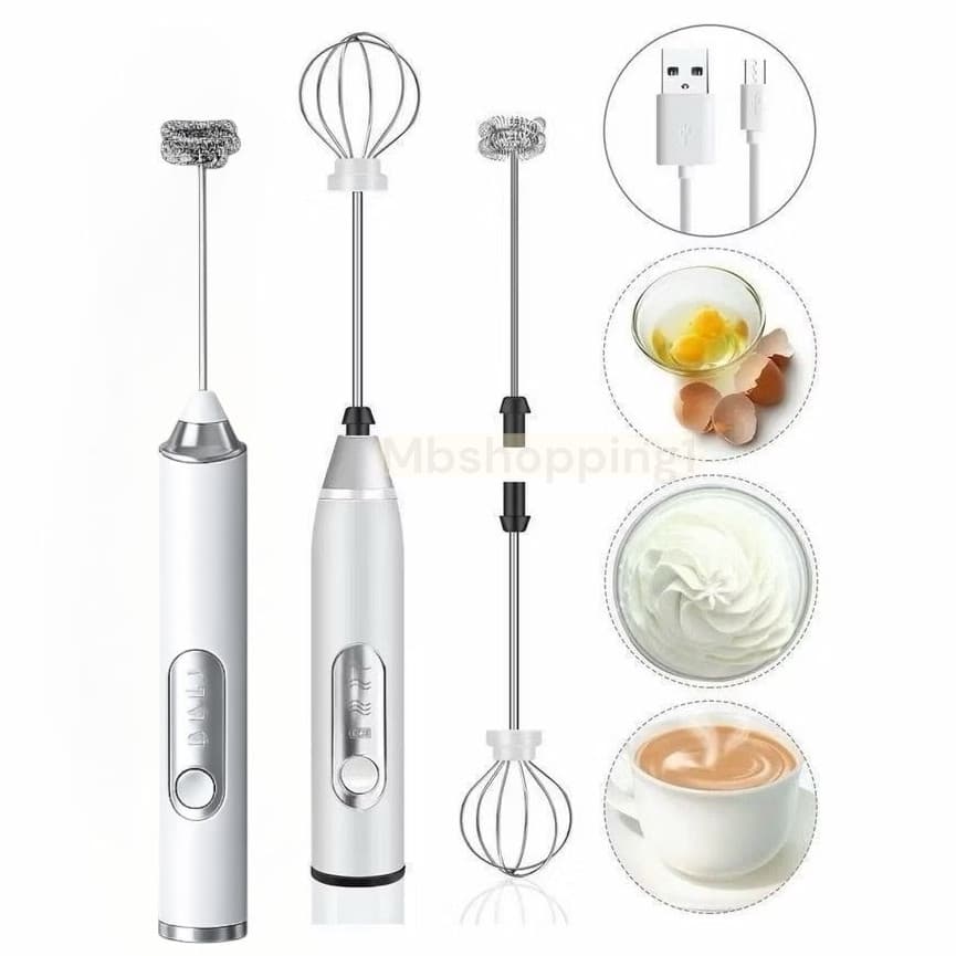 Kit 2/3/4 Batedor Misturador Mixer Elétrico para Bebidas Leite Café Suco  Vitamina Fitness Ovo 2 em 1