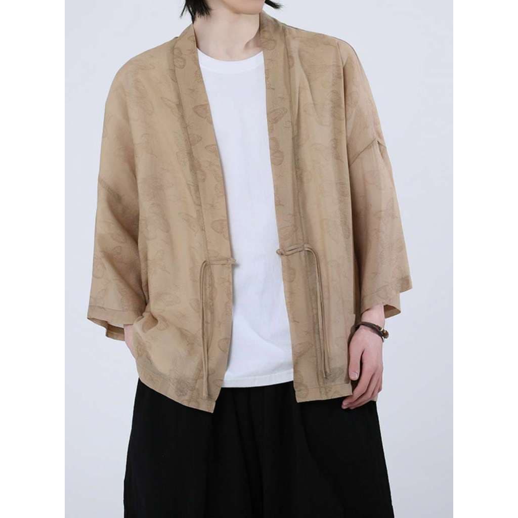 Novo estilo de verão estilo chinês roupas masculinas Hanfu manto taoísta Robe novo estilo chinês tamanho grande Anti-pro