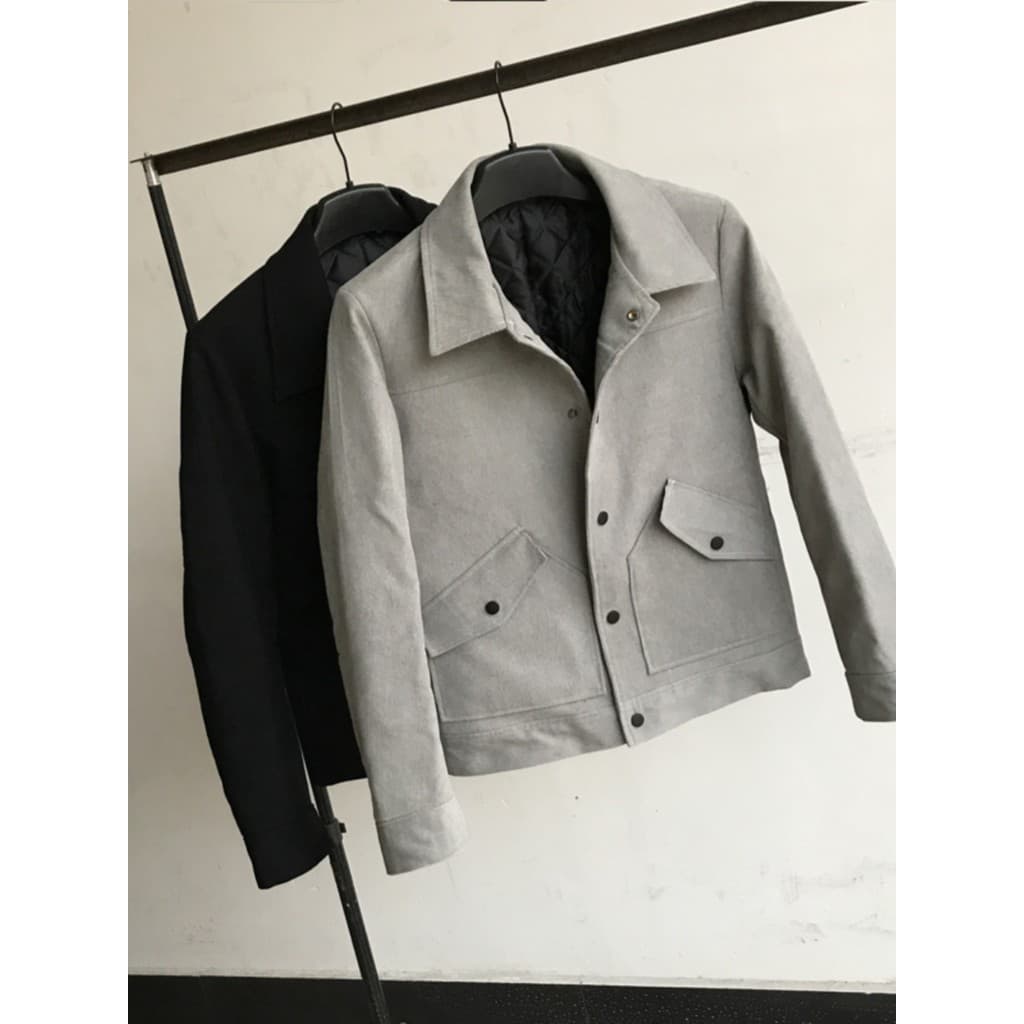 Jaqueta masculina outono inverno novo estilo All-Match lapela na moda engrossado juventude bonito Casual topo jaqueta de