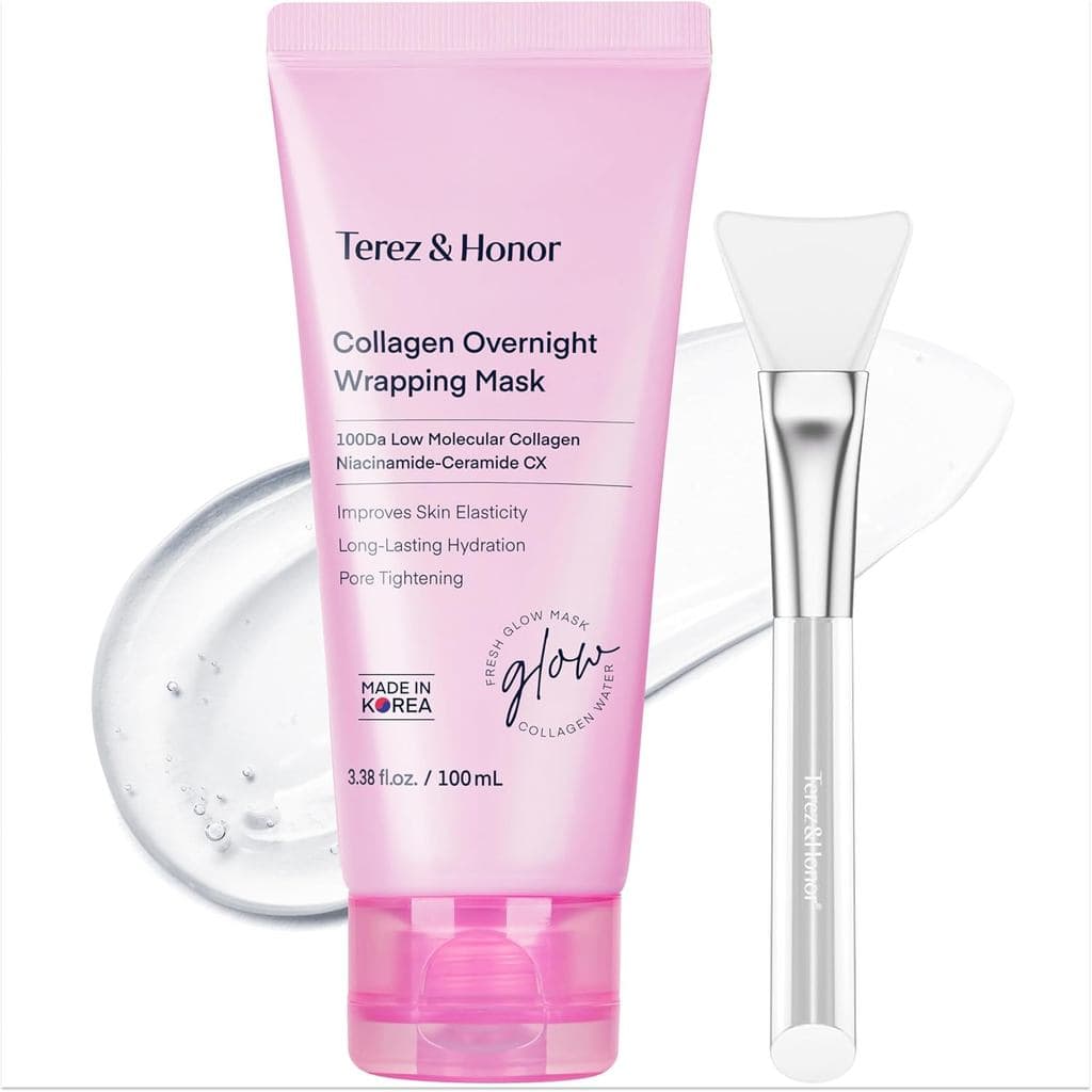 Máscara Noturna Peel Off de Colágeno TEREZ & HONOR profundamente hidratante: Máscara Facial Coreana para Elasticidade, H