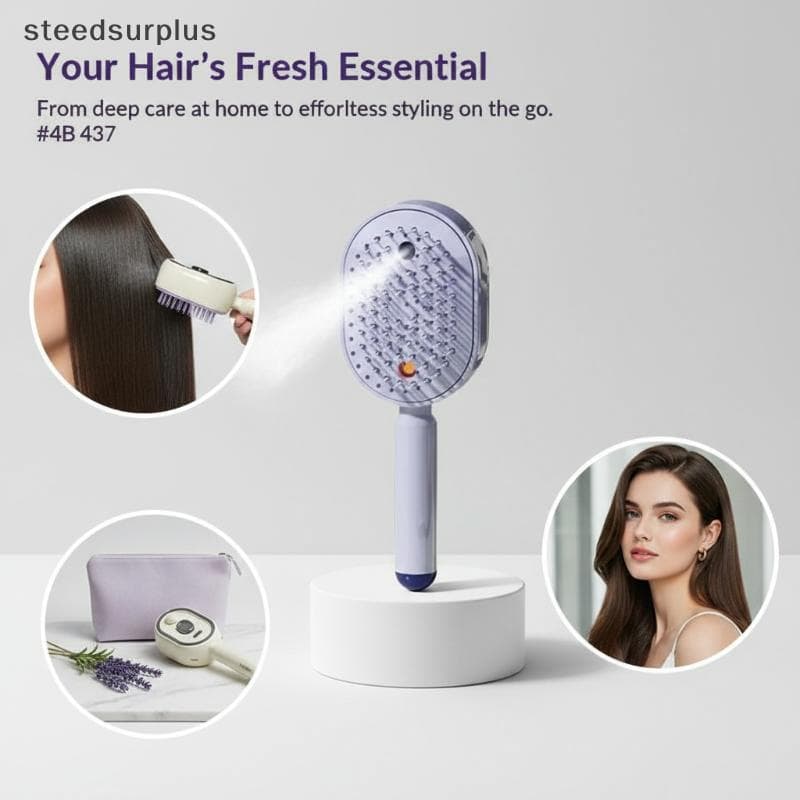 Massagem Elétrica Portátil Do Couro Cabeludo b 1 Conjunto Almofada De Ar Escova De Cabelo Para Estudantes Cuidados Com O