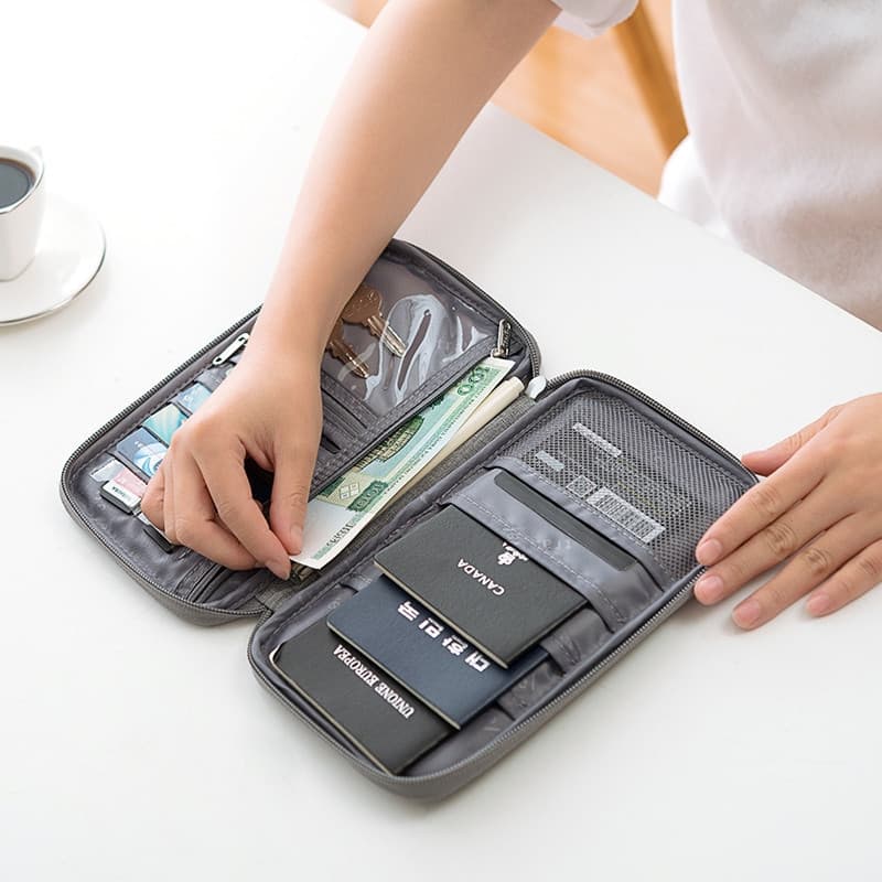 Bolsa de Armazenamento de Documentos para Casa - Porta-Passaporte Durável e Impermeável ARXA IPMY