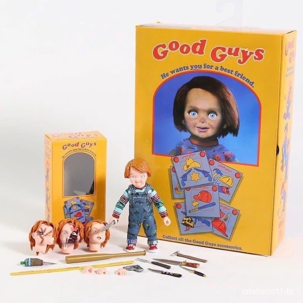 Chucky Cult Boneca Criança Brincam Figura De Ação Fantasma Modelo QGZW