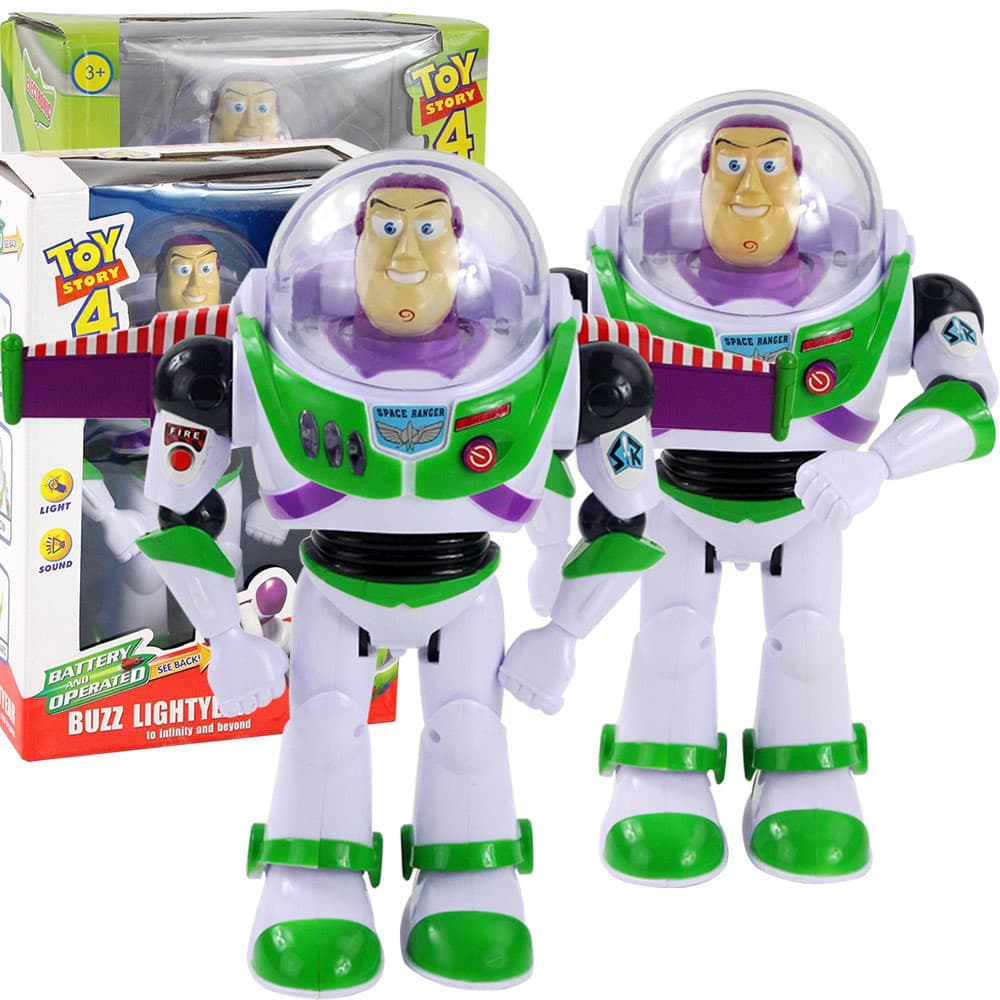 Figura de Ação de 28cm do Filme Toy Story, Buzz Lightyear com Música/Asas, Brinquedos Woody, Forky, Alienígena, Jessie,