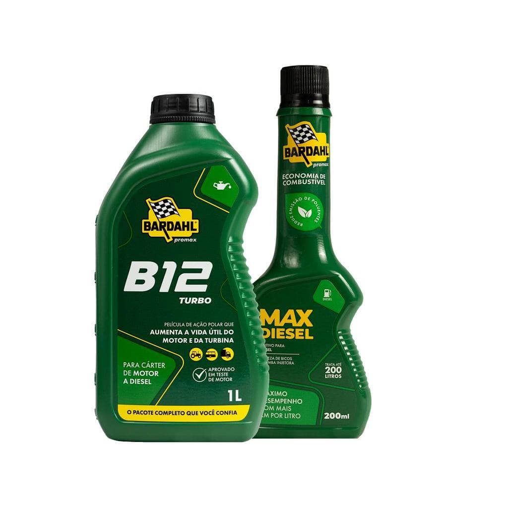 Bardahl Max Diesel B12 Turbo Kit Combo Diesel Veículo Pesado