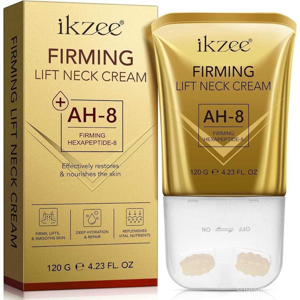 Creme Firmador para Pescoço AH-8 para Pele Flácida, Cuidado Corporal Confortável, Creme para Pescoço com Aplicador de Ro