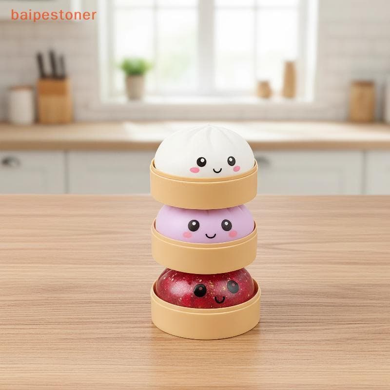 [baipestoner] Brinquedo Gigante Para Apertar Bolinho Soft TPR Alívio Do Estresse Com Vaporizador Crianças E Adultos De A