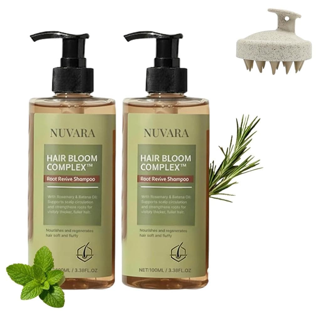 Shampoo Revitalizante para Raízes, para Cabelos Ralos, Volumizante para Cabelos Finos, Fortificante para Cabelos Danific
