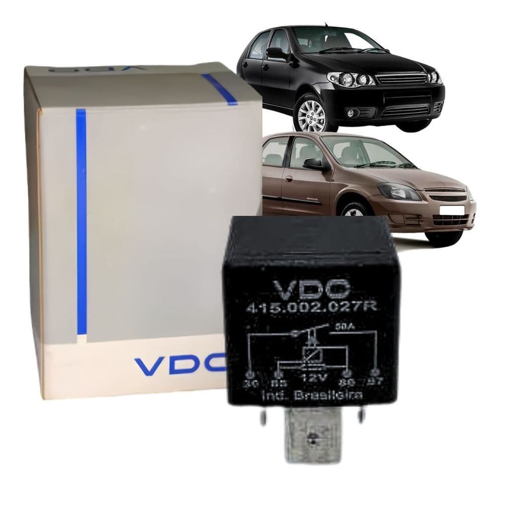 RELE AUXILIAR ELETRICO UNIV 12V PARA CARRO FORD FIAT CHEVROLET VOLKSWAGEN SISTEMA AUTOMOTIVO VDO