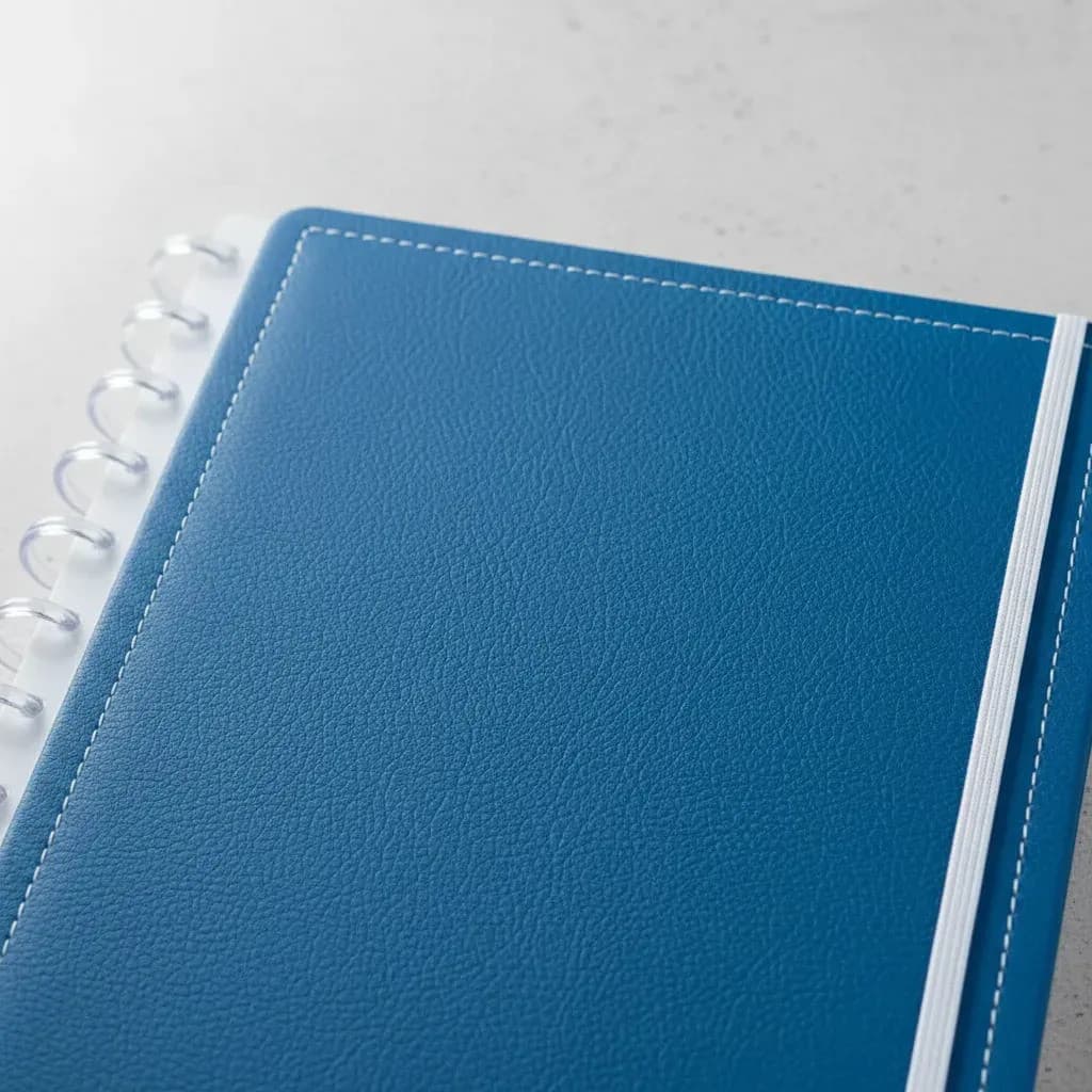 Caderno Inteligente A4 Grande Disco Pautado 80 Fls Escolar Azul Diskô Caderno Inteligente Caderno Azul