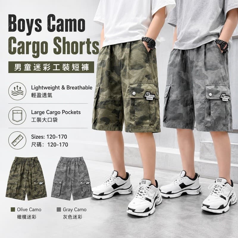 Calças para meninos, calças cargo infantis, shorts para meninos, calças largas e casuais para crianças grandes