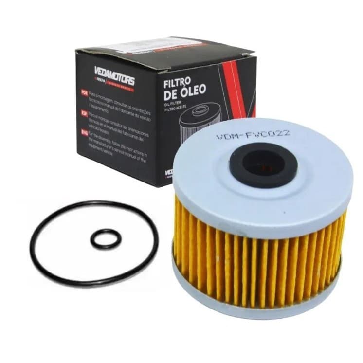 FILTRO OLEO MOTO HONDA CB250F CB300 XRE300 XR250 CRF250  NX 350 SAHARA TRX 350  XL 350 XLX 350R NX 400 FALCON FVC022