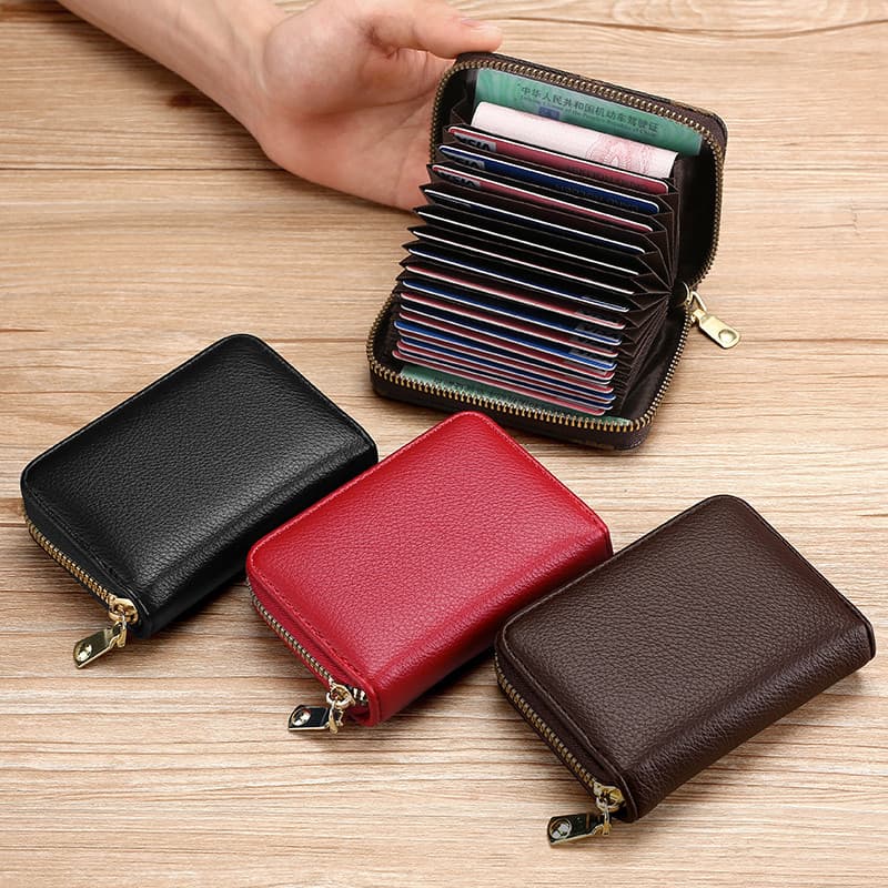 Porta-cartões Masculino, Porta-cartões Feminino, Porta-moedas, Bolsa Integrada para Armazenamento presente dia dos pais