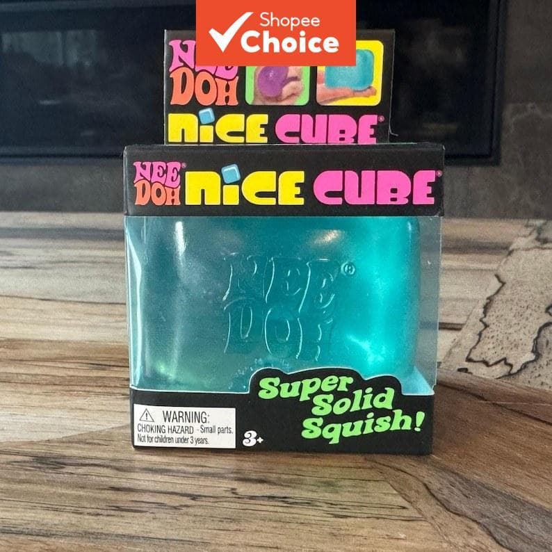 Needoh Cube Squeeze Toy – Alivie o estresse, melhore a concentração e promova o desenvolvimento de crianças e adultos.