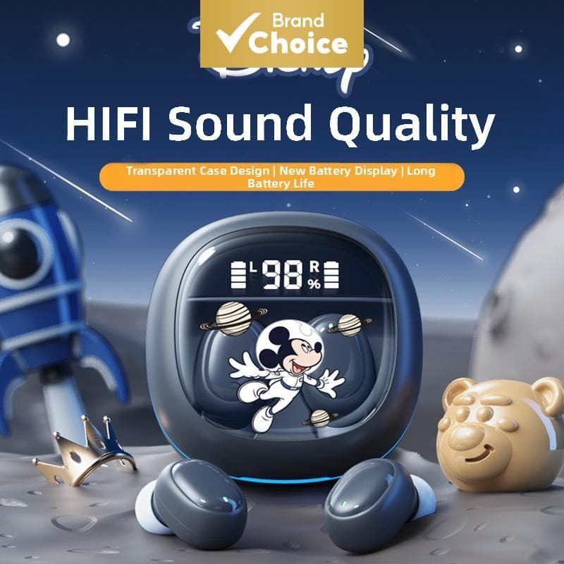 Fones De Ouvido Disney M41 Design Intra-Auricular Mickey De Alto Som Apelo Estético Com Redução De Ruído Música Uso Diár