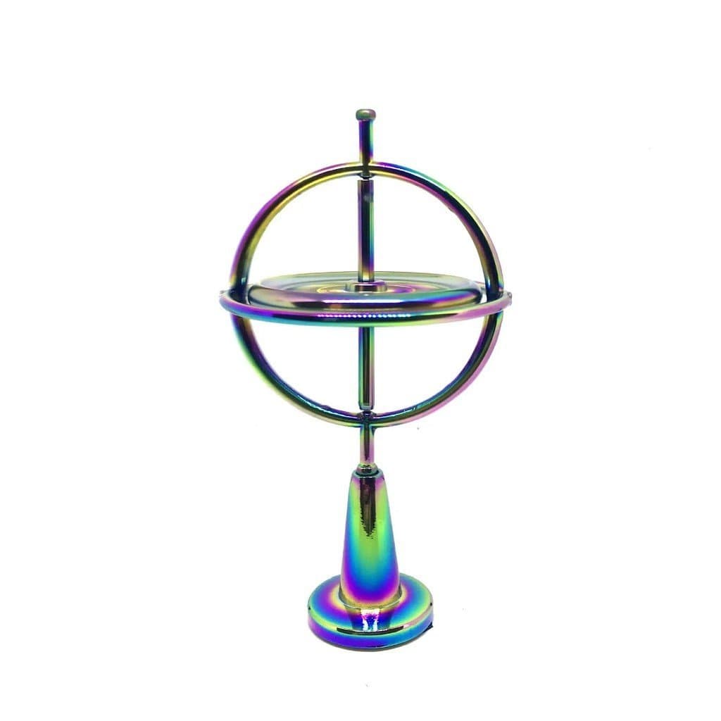 Brinquedo Giroscópio de Metal Antigravidade, Giroscópio de Mesa Giratório, Brinquedo de Física com Movimento de Equilíbr