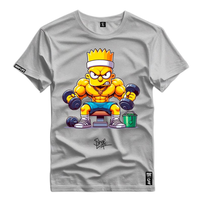 Camisa Estampada 100% Algodão Camiseta Casual - 3419