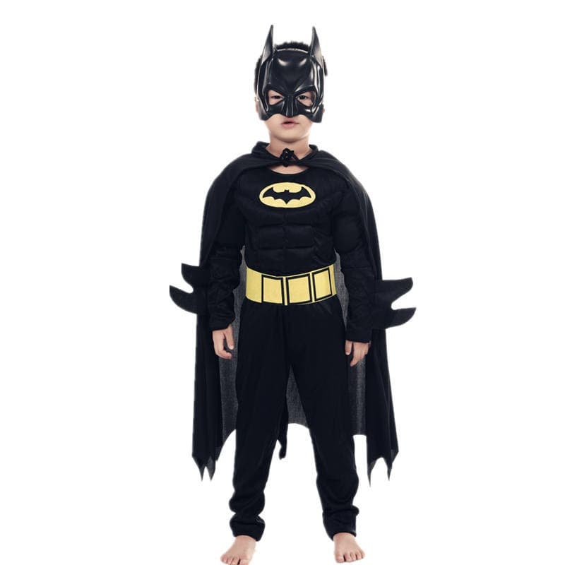 Fantasias de Super-Heróis para Meninos com Capa e Máscara para Cosplay de Personagens de Filmes, Festa de Halloween e Ro