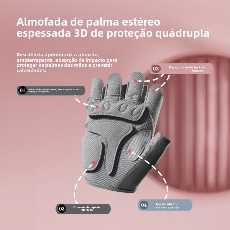Luvas de fitness para homens e mulheres, finas, respiráveis, resistentes ao desgaste, para treinamento ao ar livre, yoga
