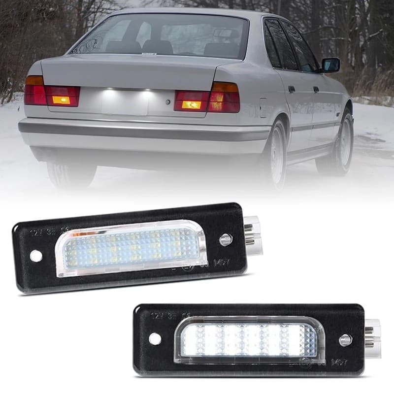 FZ 2 Unidades Para BMW E34 Série 5 1988-1996 E32 7 1986-1994 LED Branco Luz De Matrícula