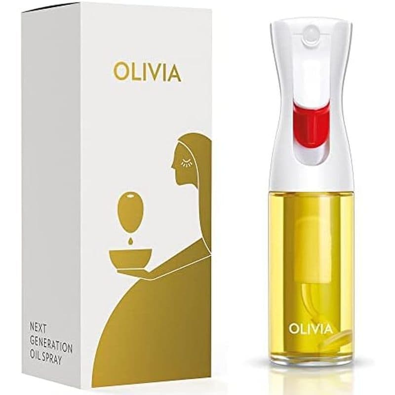 Pulverizador De Óleo De Cozinha Avançado OLIVIA SIGNATURE Com Tecnologia Flairosol , Névoa Fina & amp ; Controle De Porç