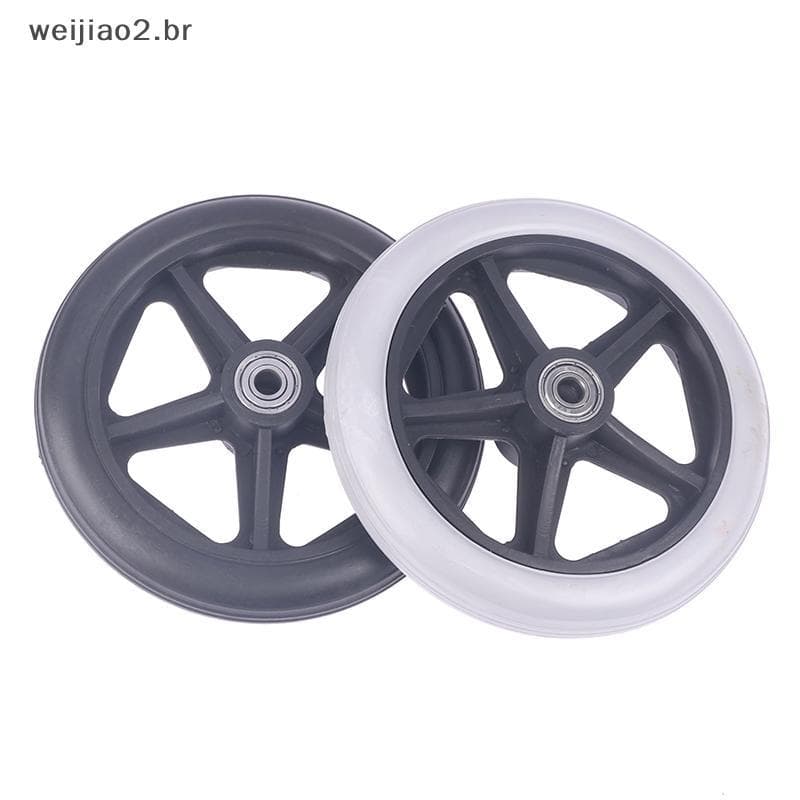 weijiao2 . BR Rodas De Substituição De Rodízio Dianteiro Para Cadeira De Pneu Sólido Resistente De 6 Polegadas