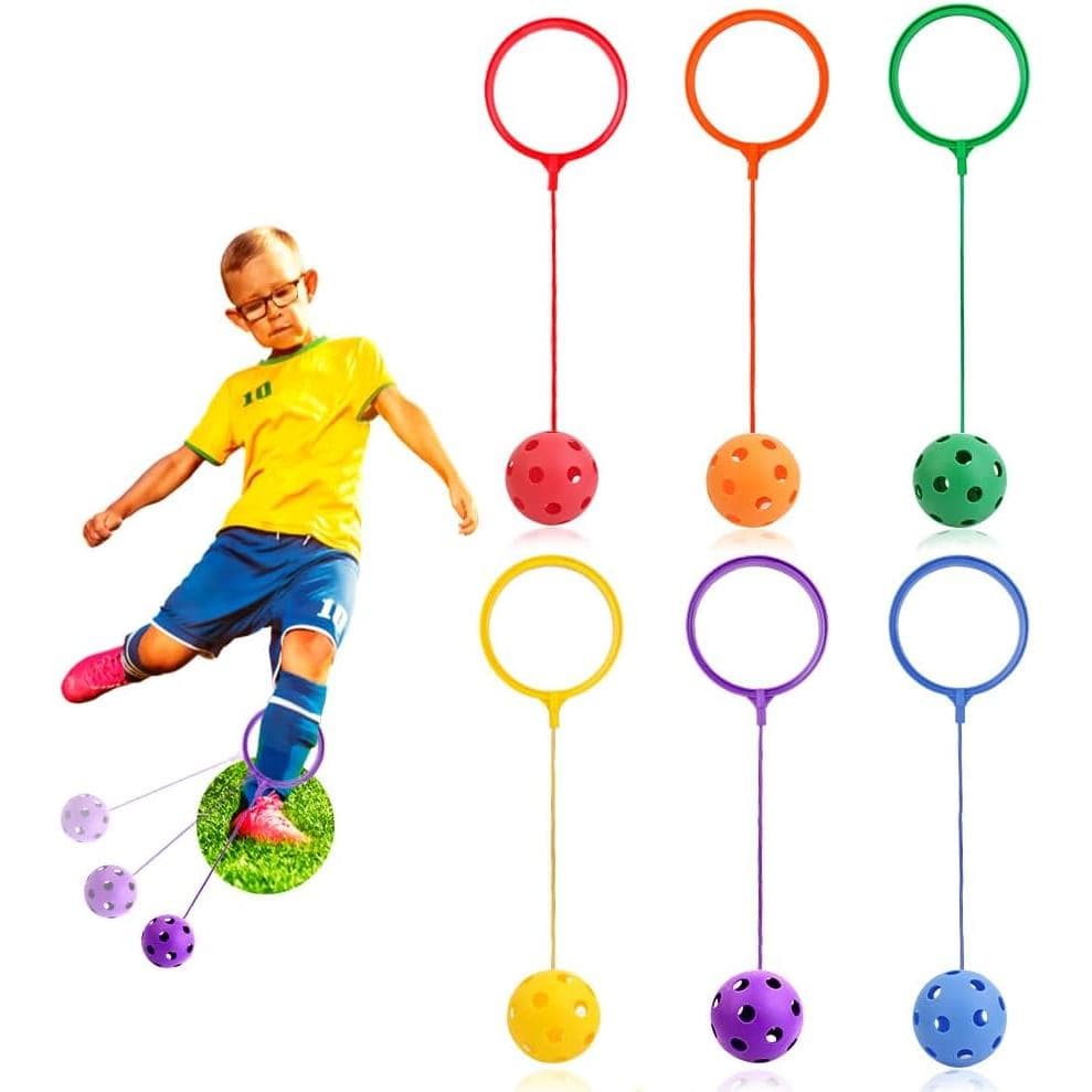Bolas de Pular em 6 Cores, Bola de Pular para Tornozelo de 5,91 Polegadas, Brinquedo de Pular |   Bola de balanço esport