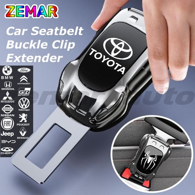 1/2 Pçs Cinto De Segurança Do Carro Fivela Clipe Extensor Esportes Forma Conversor Eliminar De Som