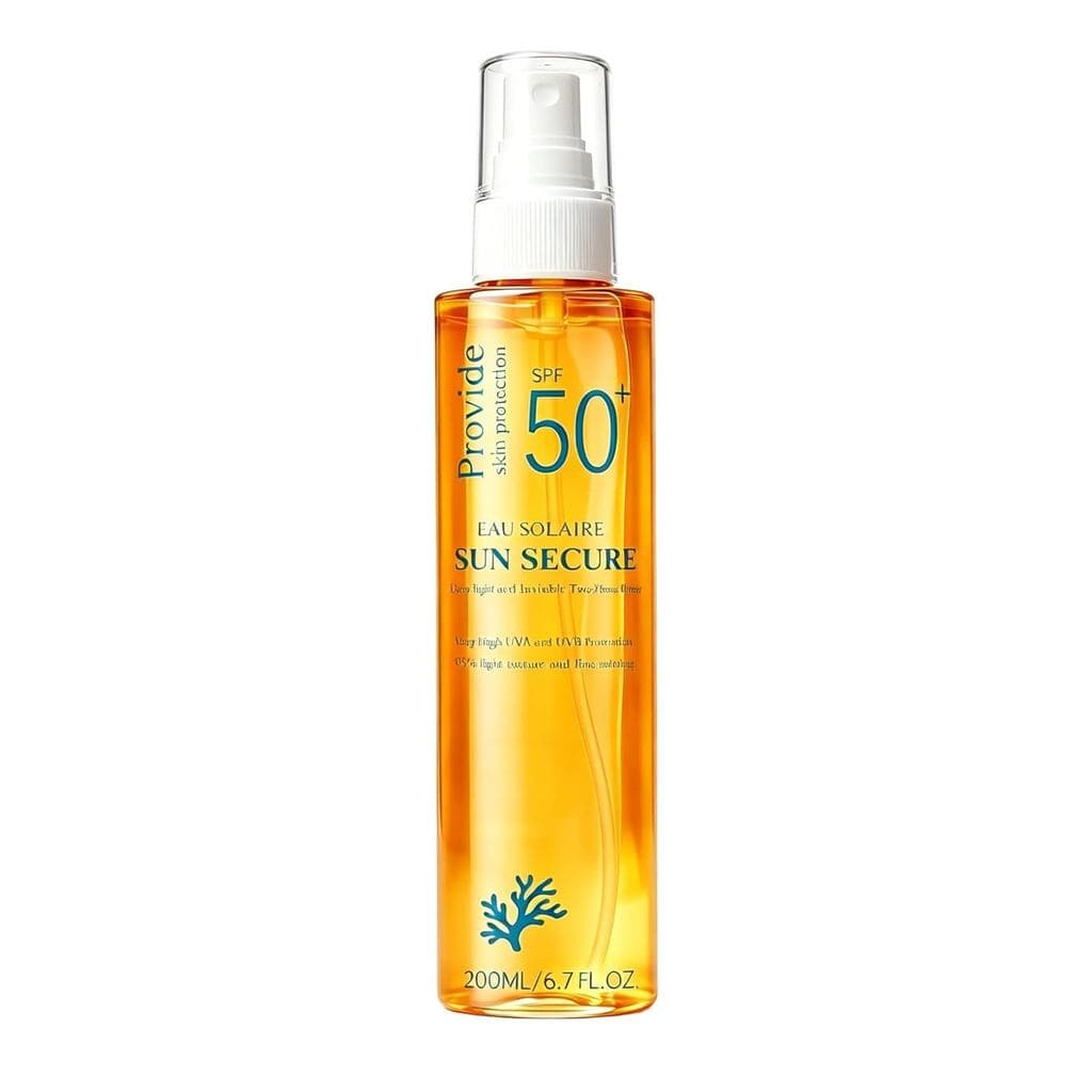 Eau Solaire Sun Secure Spray Protetor Solar SPF50, Névoa Leve de Proteção Solar, 6.7oz
